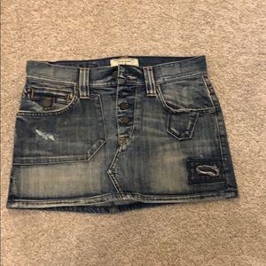Size 25 Taverniti denim mini skirt